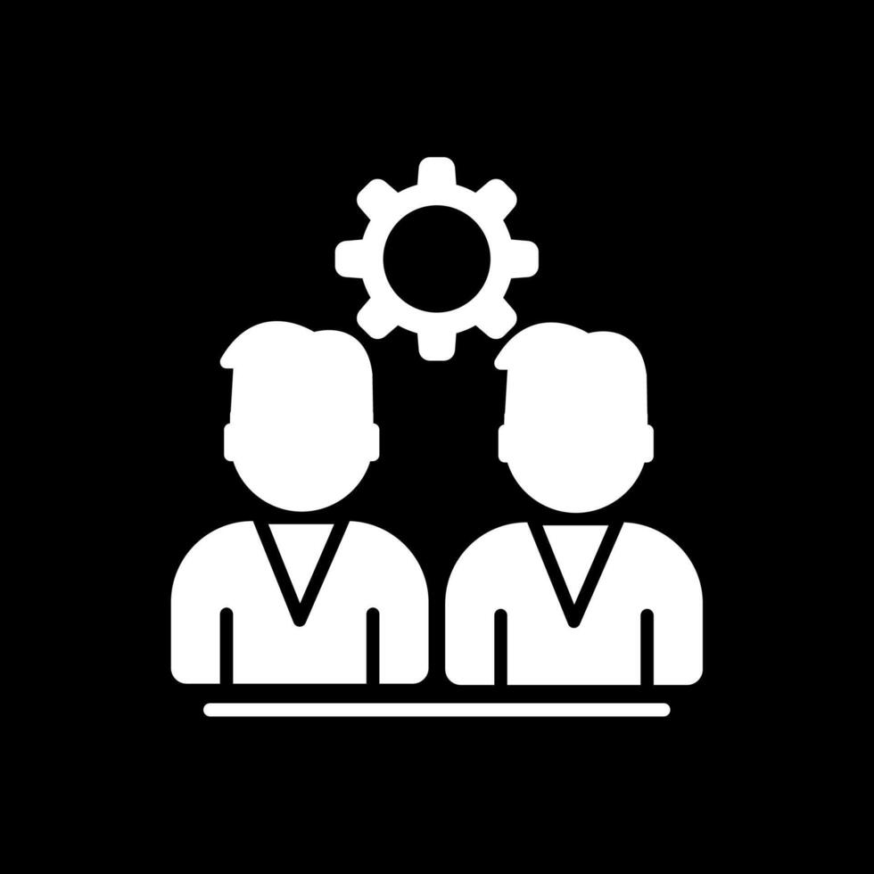 Group Team Glyph Inverted Icon Design vector