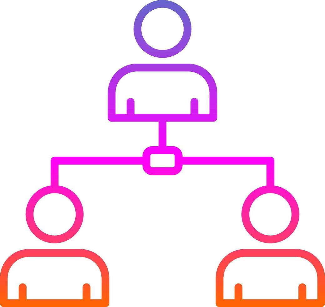 Business Line Gradient Icon Design vector