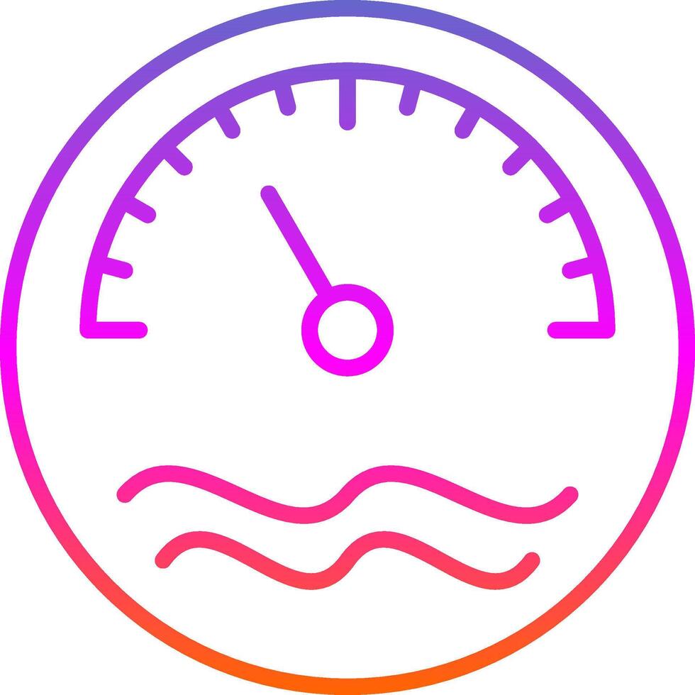Thermometer Line Gradient Icon Design vector