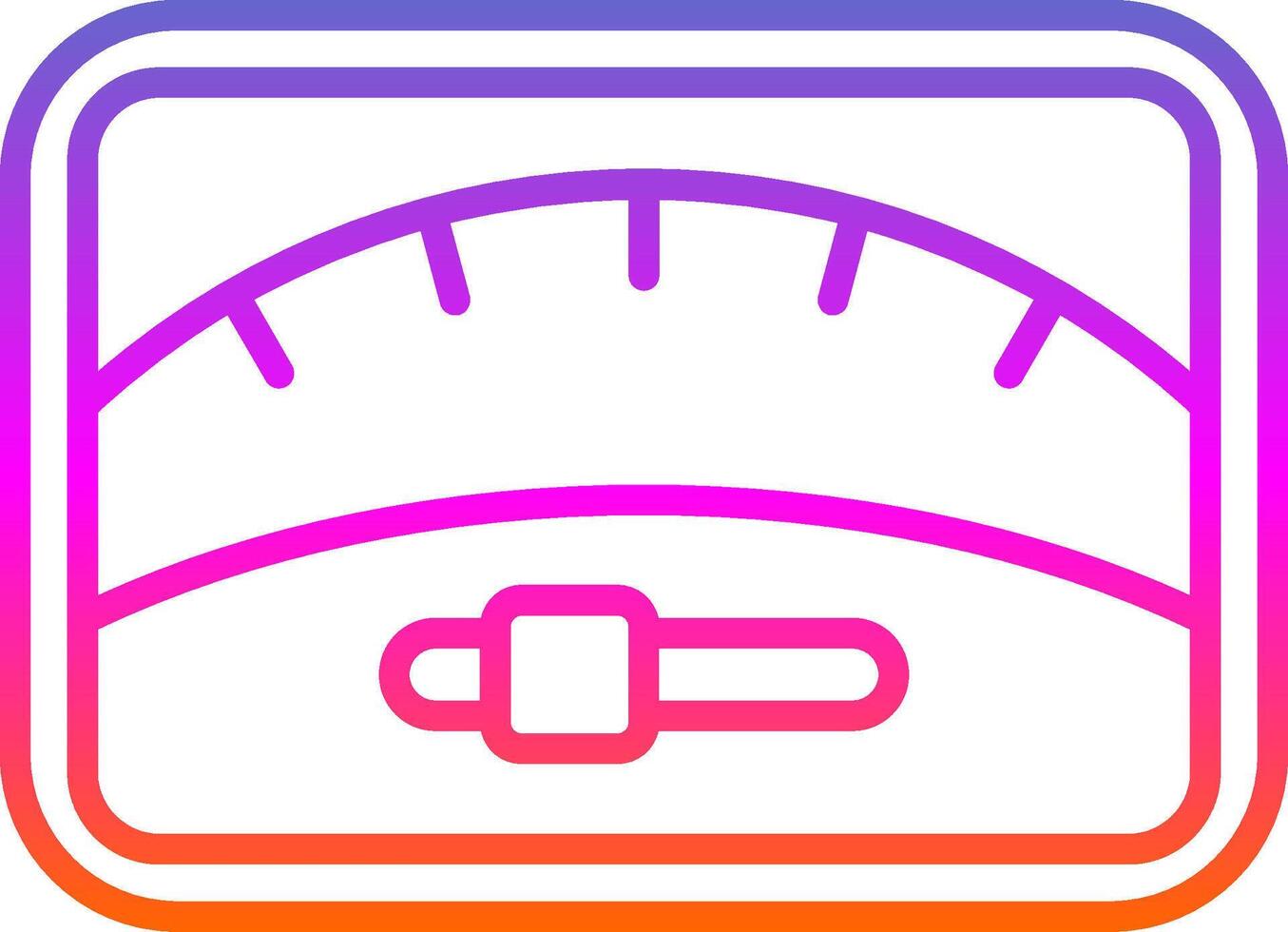 Dial Line Gradient Icon Design vector