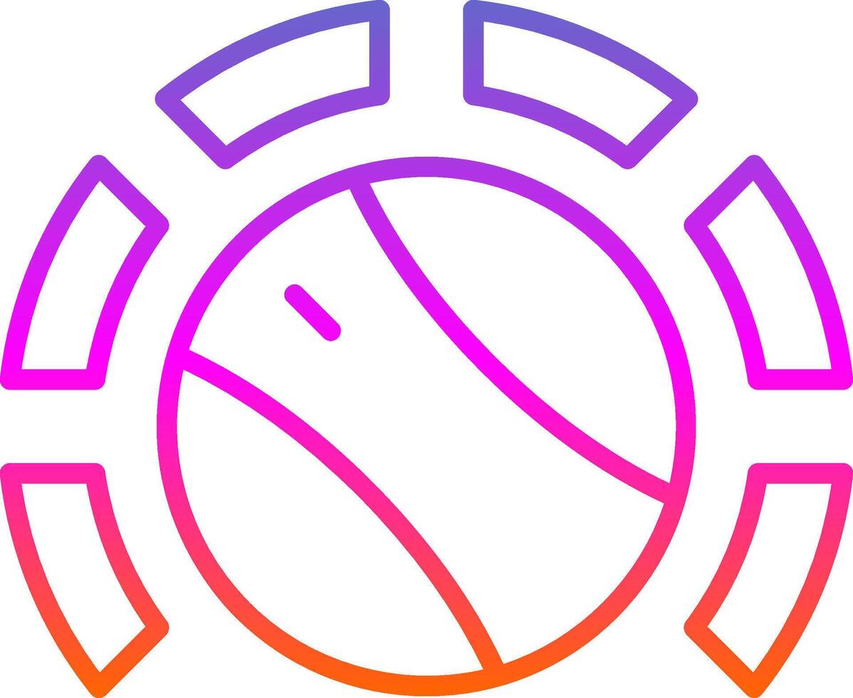 Thermostat Line Gradient Icon Design vector