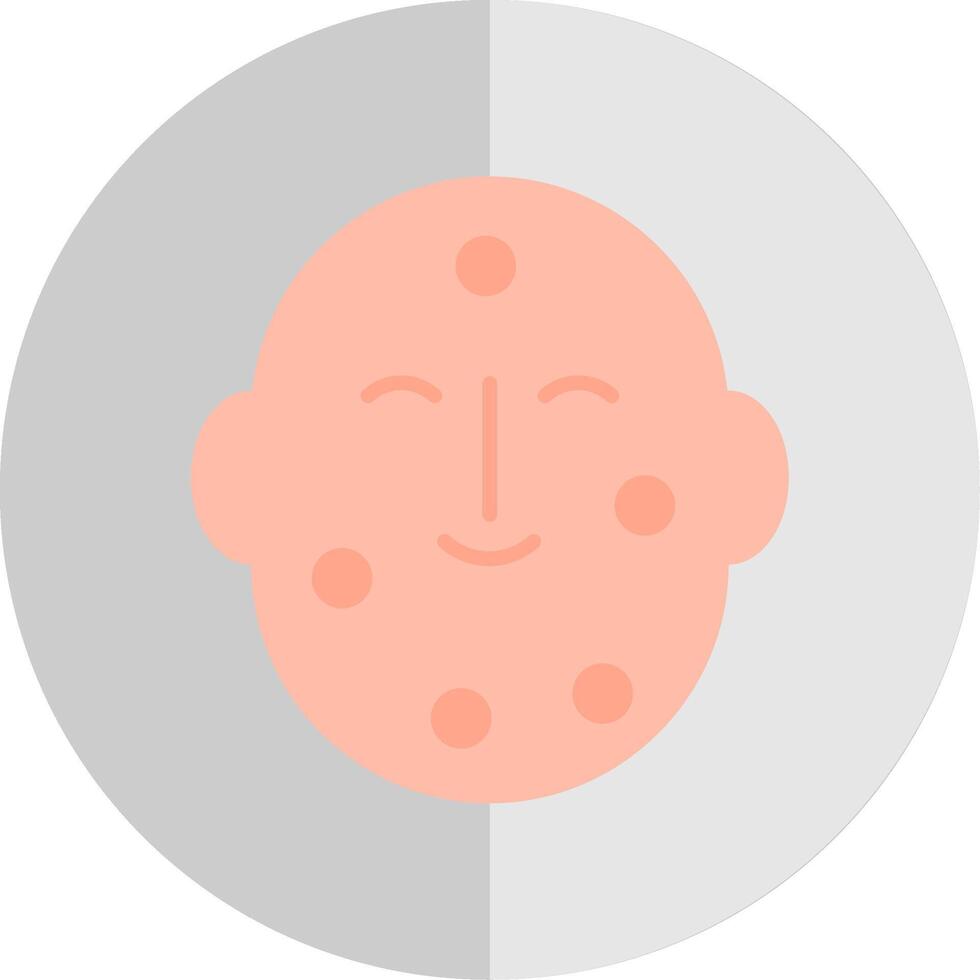 Dermatology Flat Scale Icon Design vector