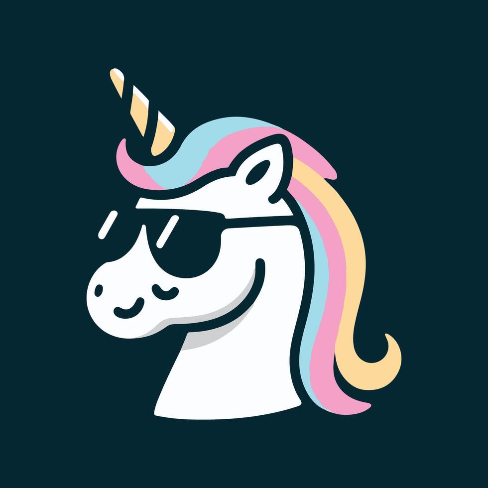 Unicorn Flat illustration vector