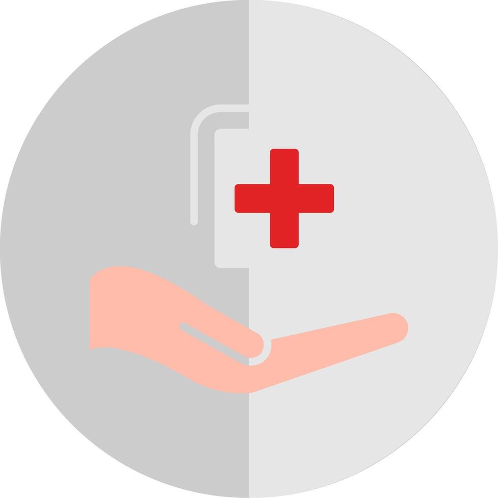 Medical Suppot Flat Scale Icon Design vector