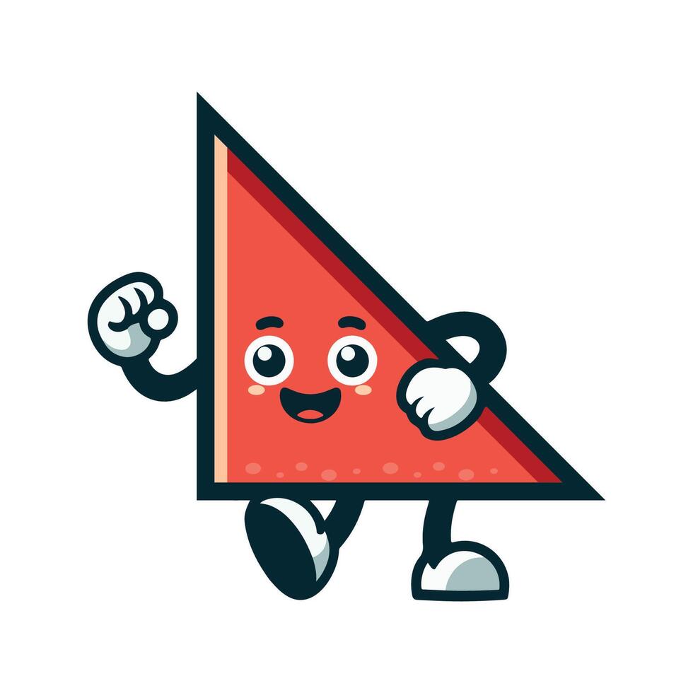 Triangle Cartoon Character vector
