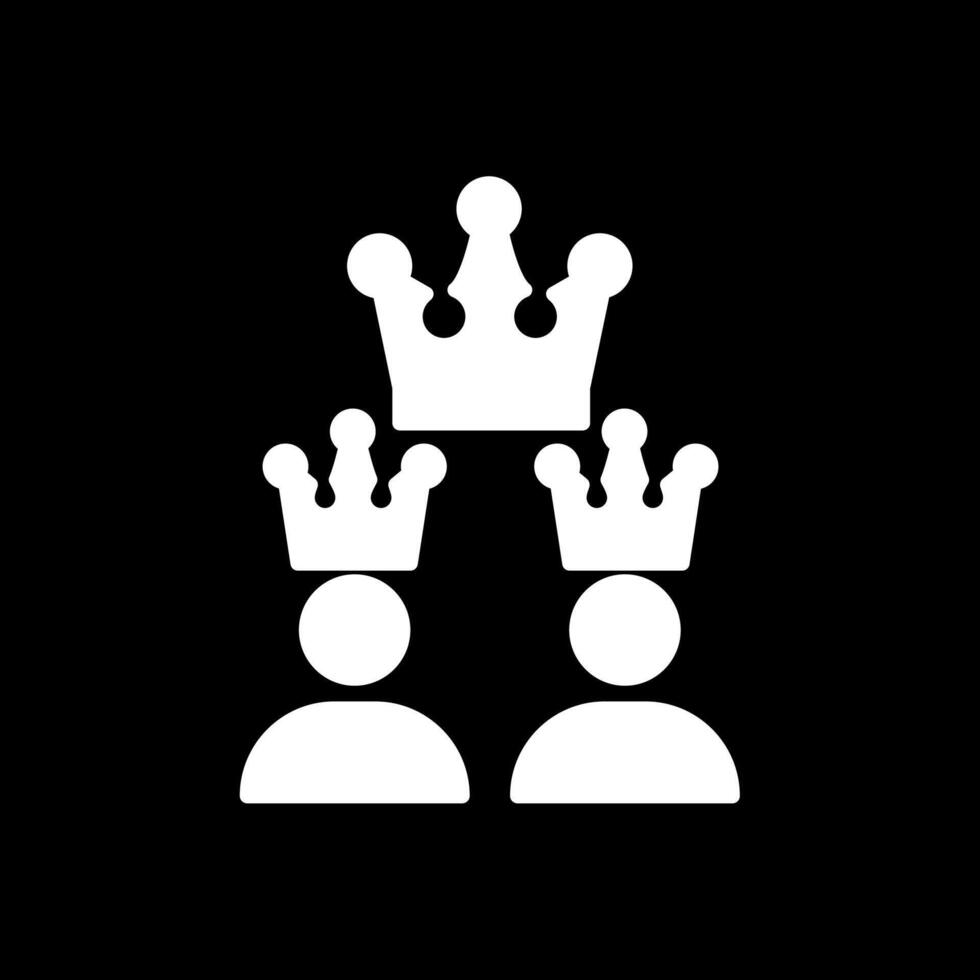 Franchising Glyph Inverted Icon Design vector