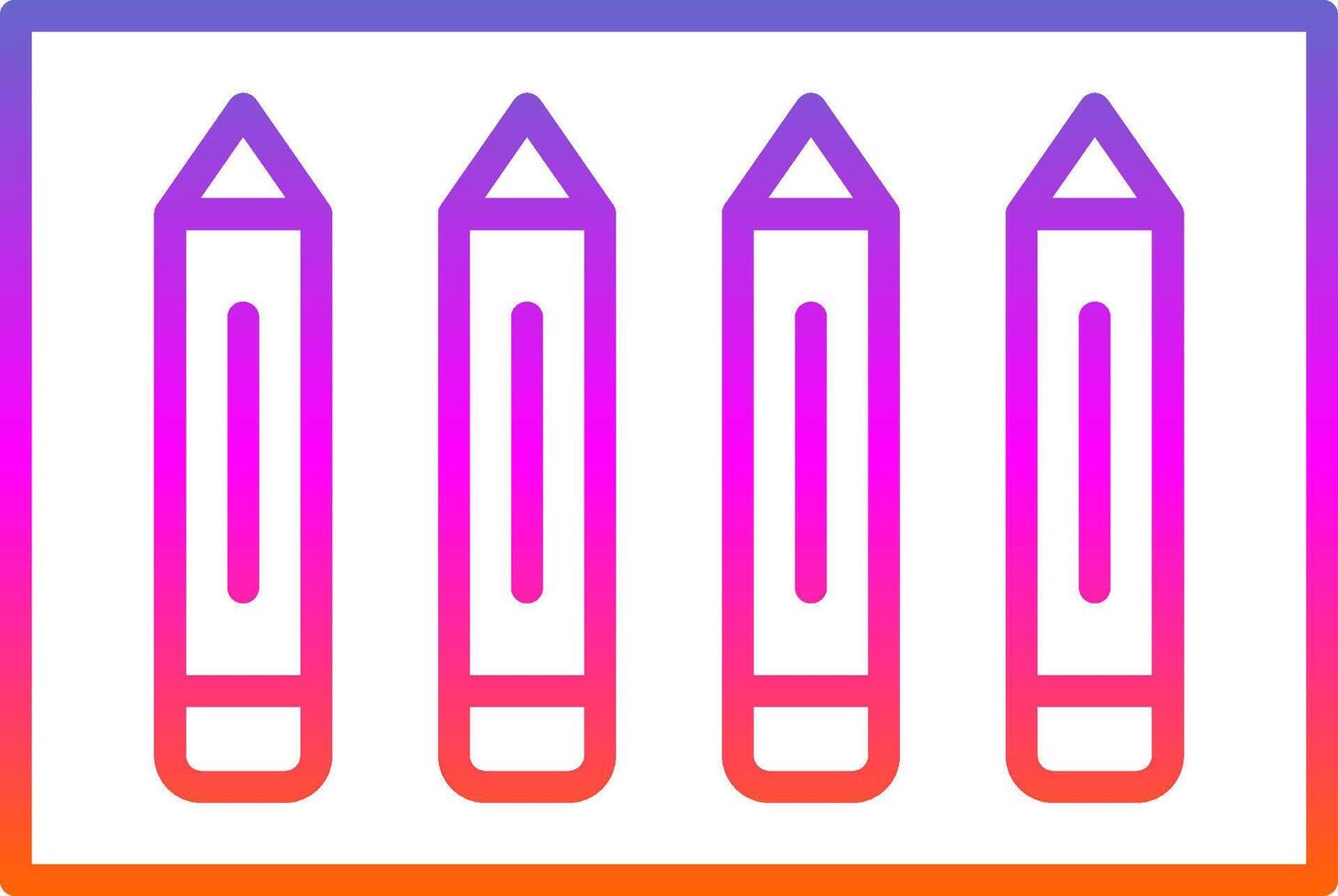 Pencil Line Gradient Icon Design vector