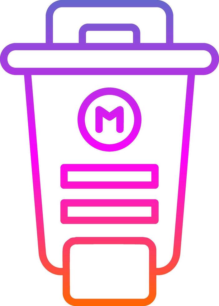 Ink Line Gradient Icon Design vector