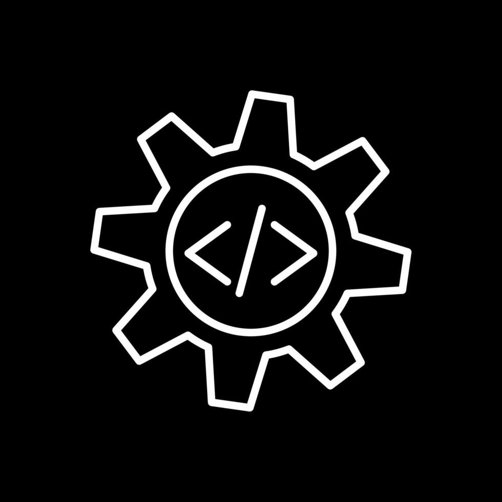 Configuration Line Inverted Icon Design vector