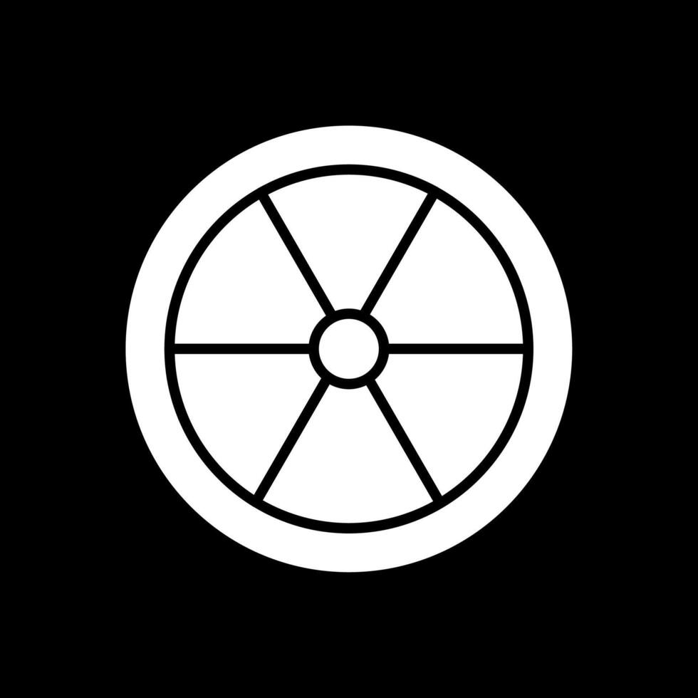 Color Wheel Glyph Inverted Icon Design vector