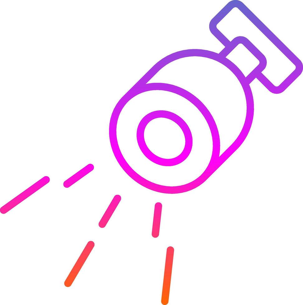 Lamp Line Gradient Icon Design vector