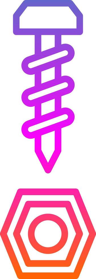 Ironware Line Gradient Icon Design vector