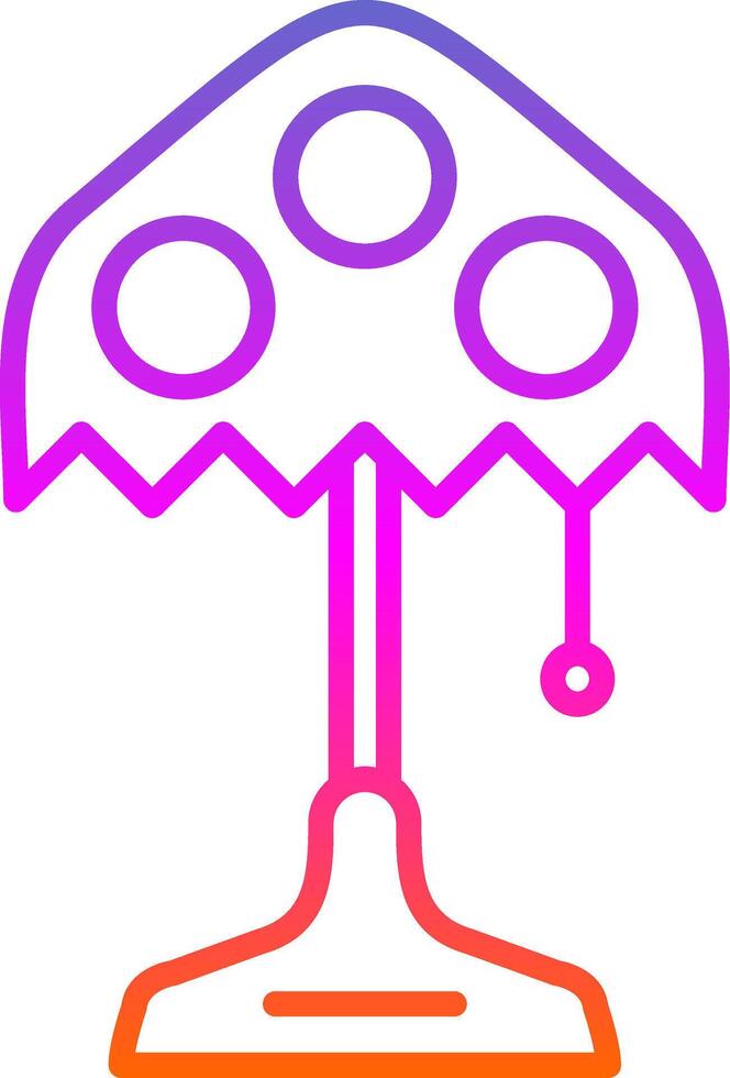 Lamp Line Gradient Icon Design vector