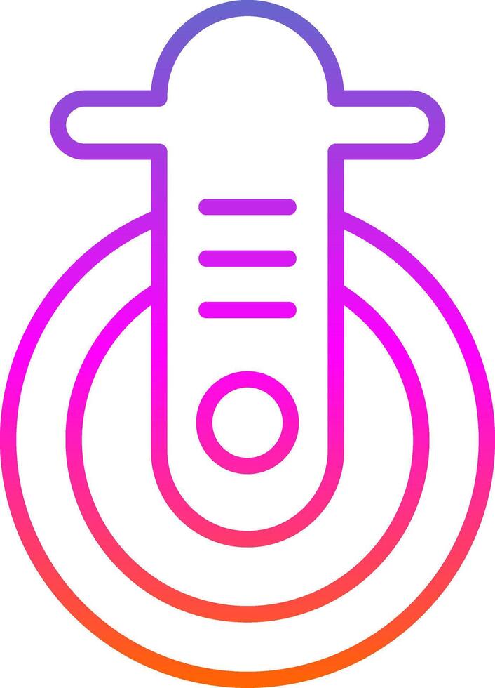 Caster Line Gradient Icon Design vector