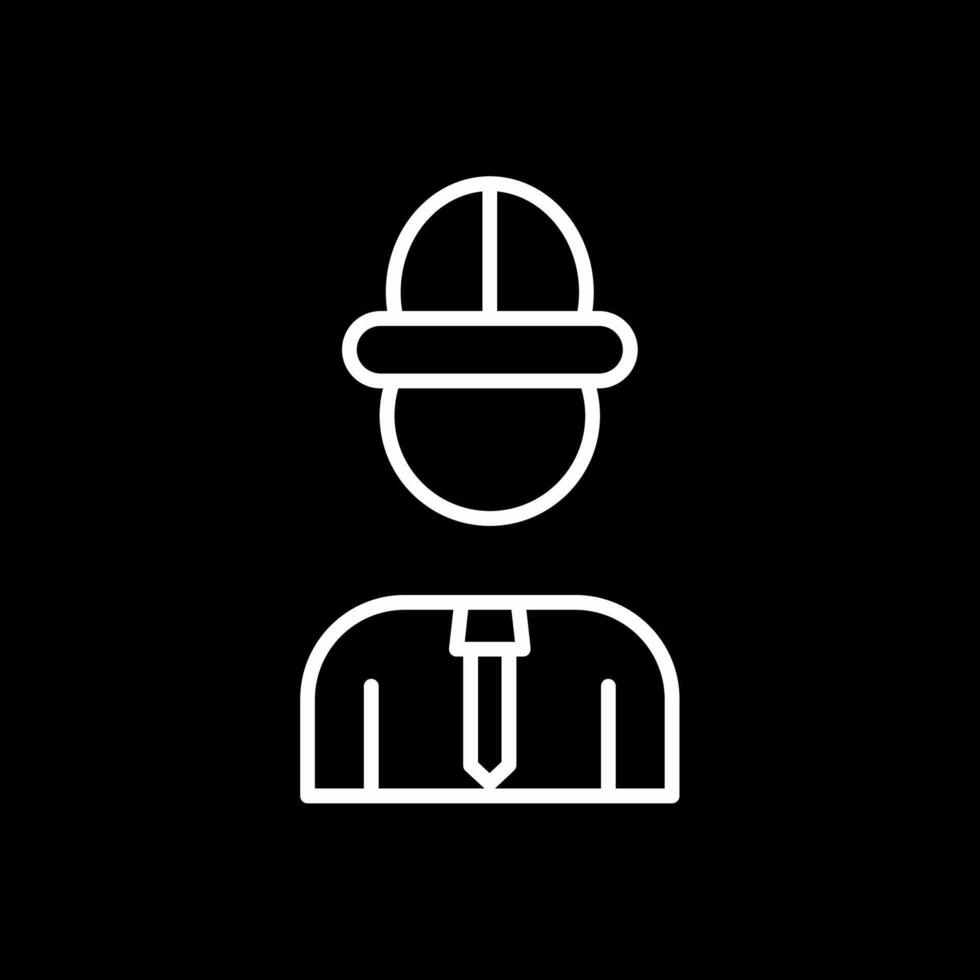 Architect Line Inverted Icon Design vector