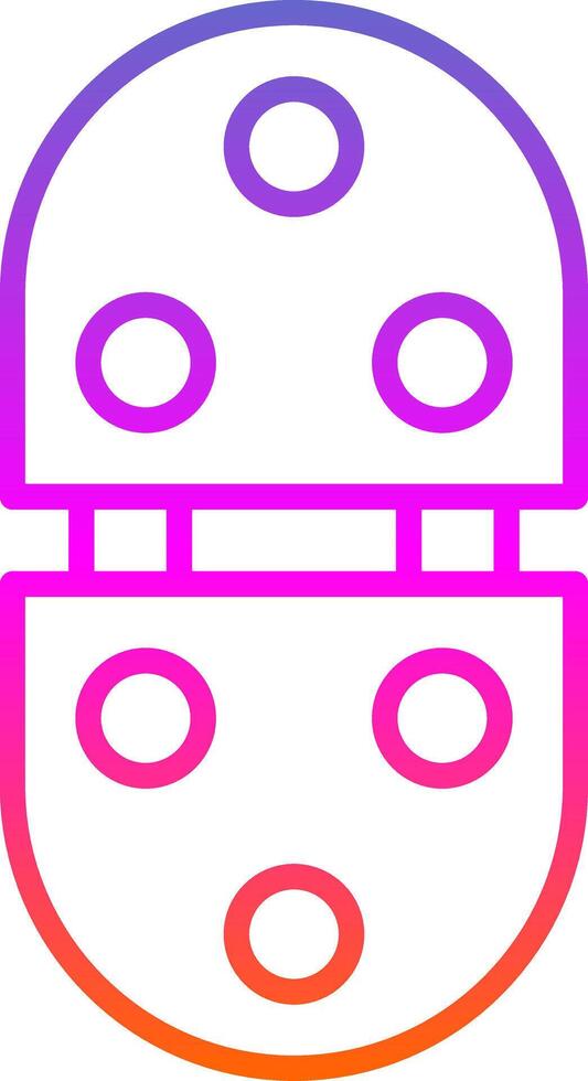 Hinge Line Gradient Icon Design vector
