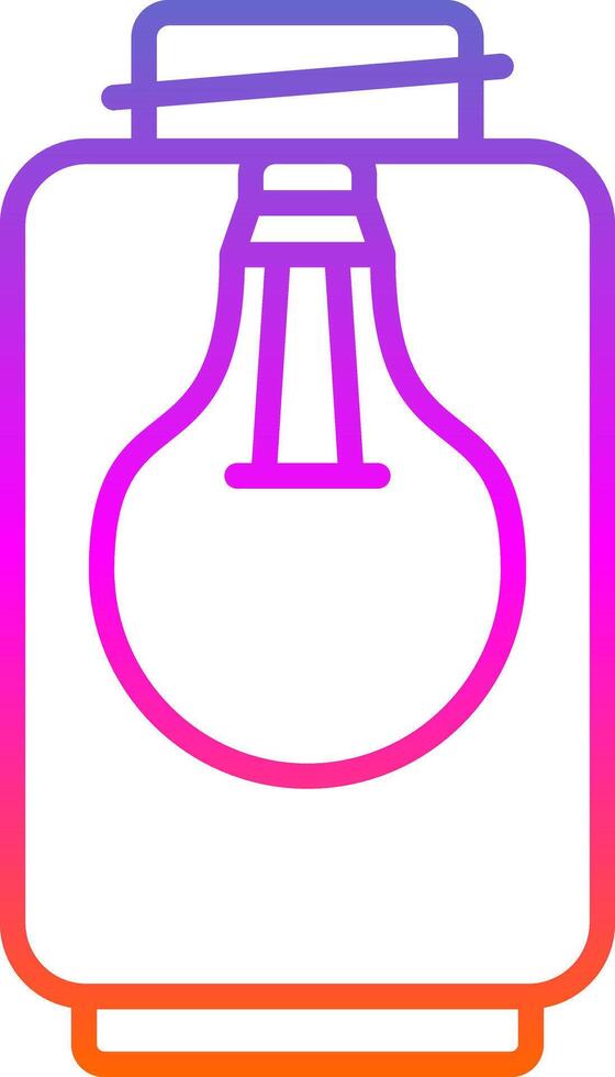 Lamp Line Gradient Icon Design vector