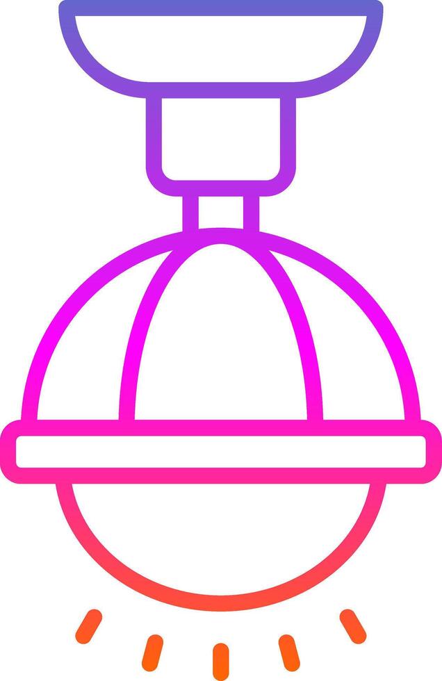 Lamp Line Gradient Icon Design vector