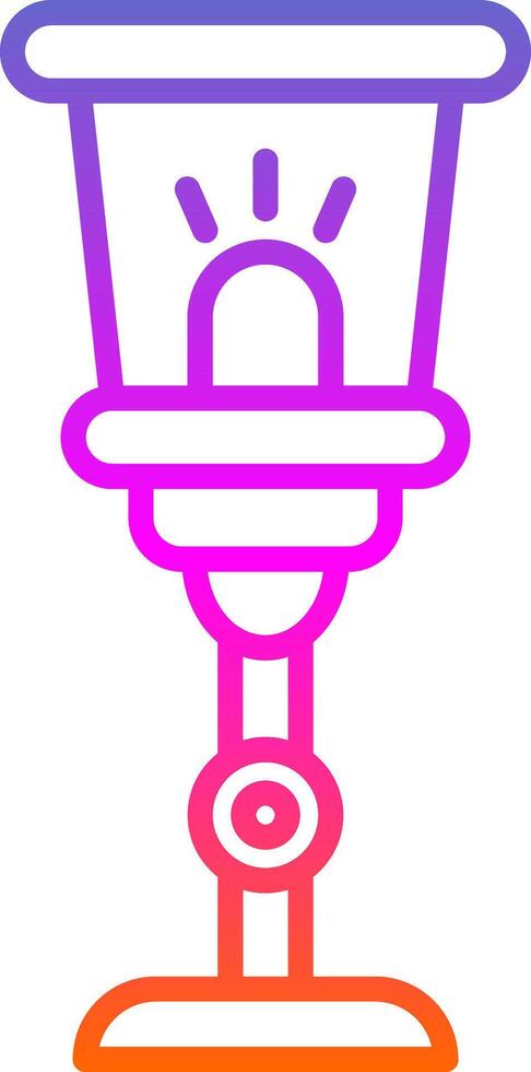 Lamp Line Gradient Icon Design vector