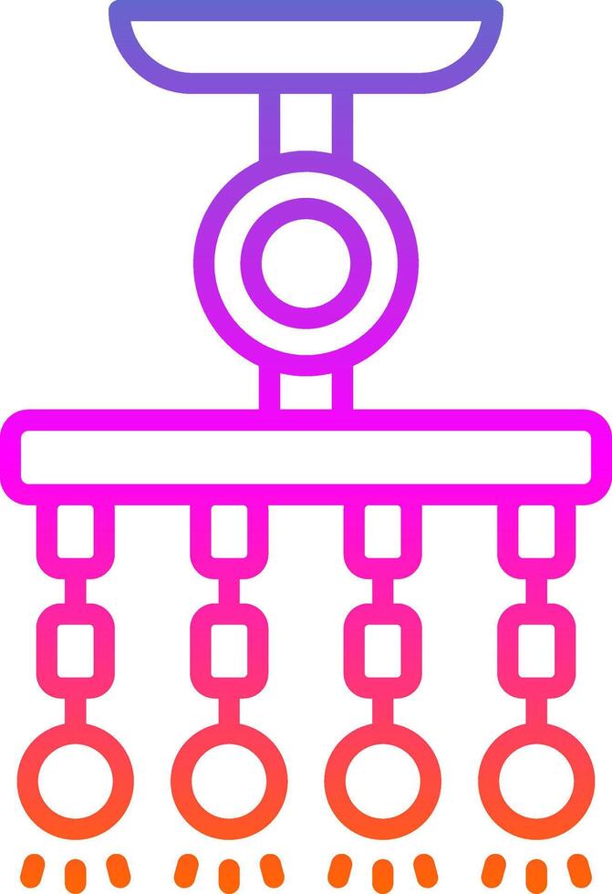 Lamp Line Gradient Icon Design vector