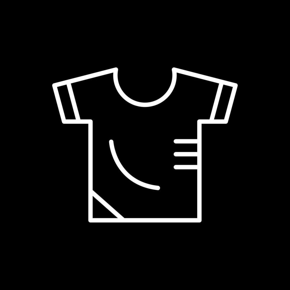 Shirt Line Inverted Icon Design vector