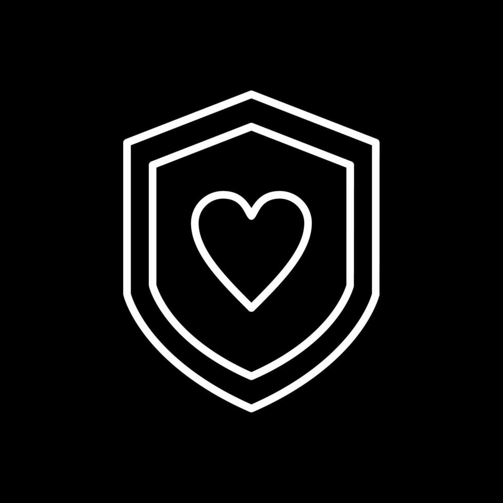 Security Like Line Inverted Icon Design vector