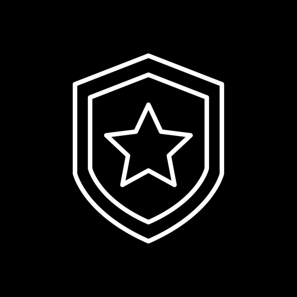 Shield Line Inverted Icon Design vector
