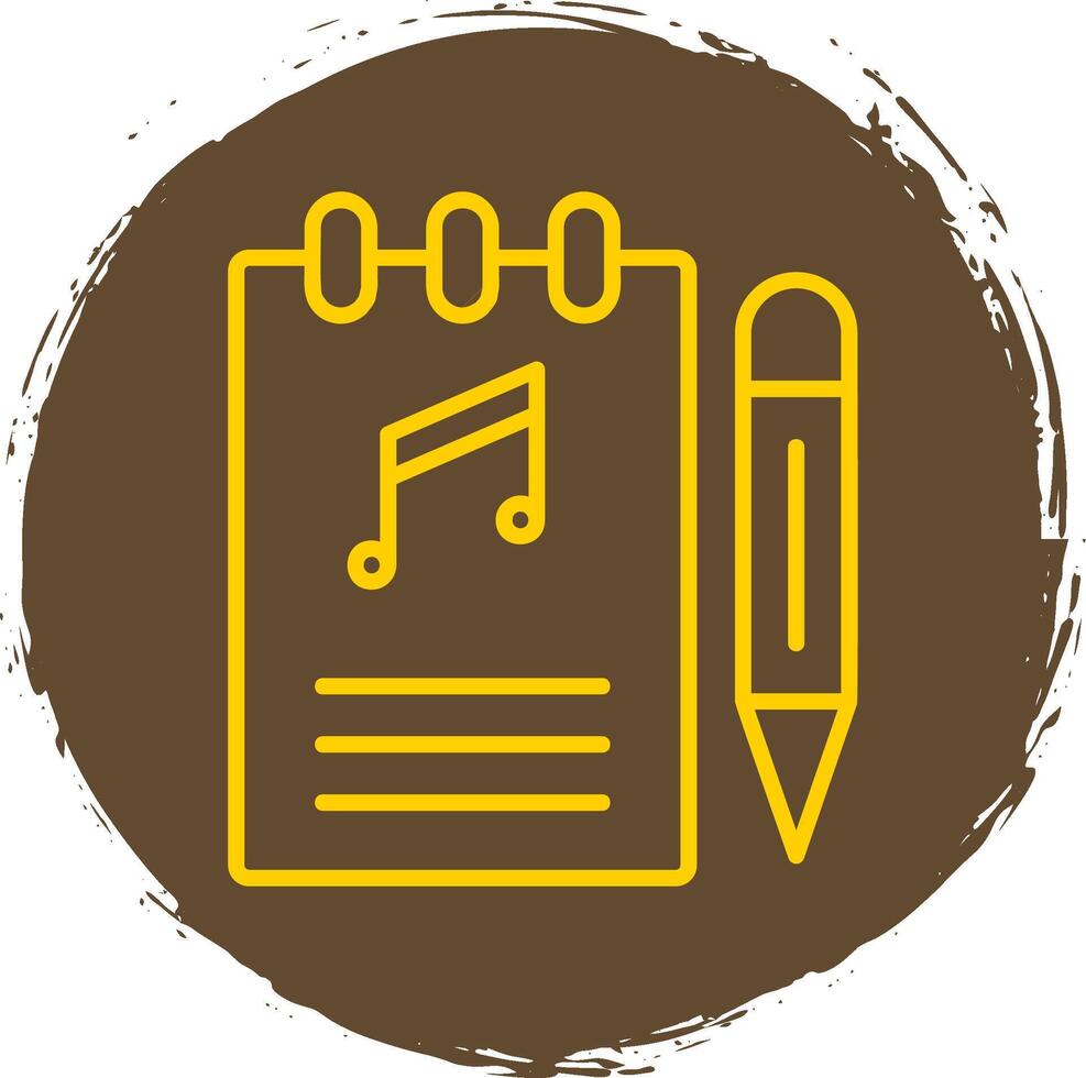 Songwriter Line Gradient Icon Design vector
