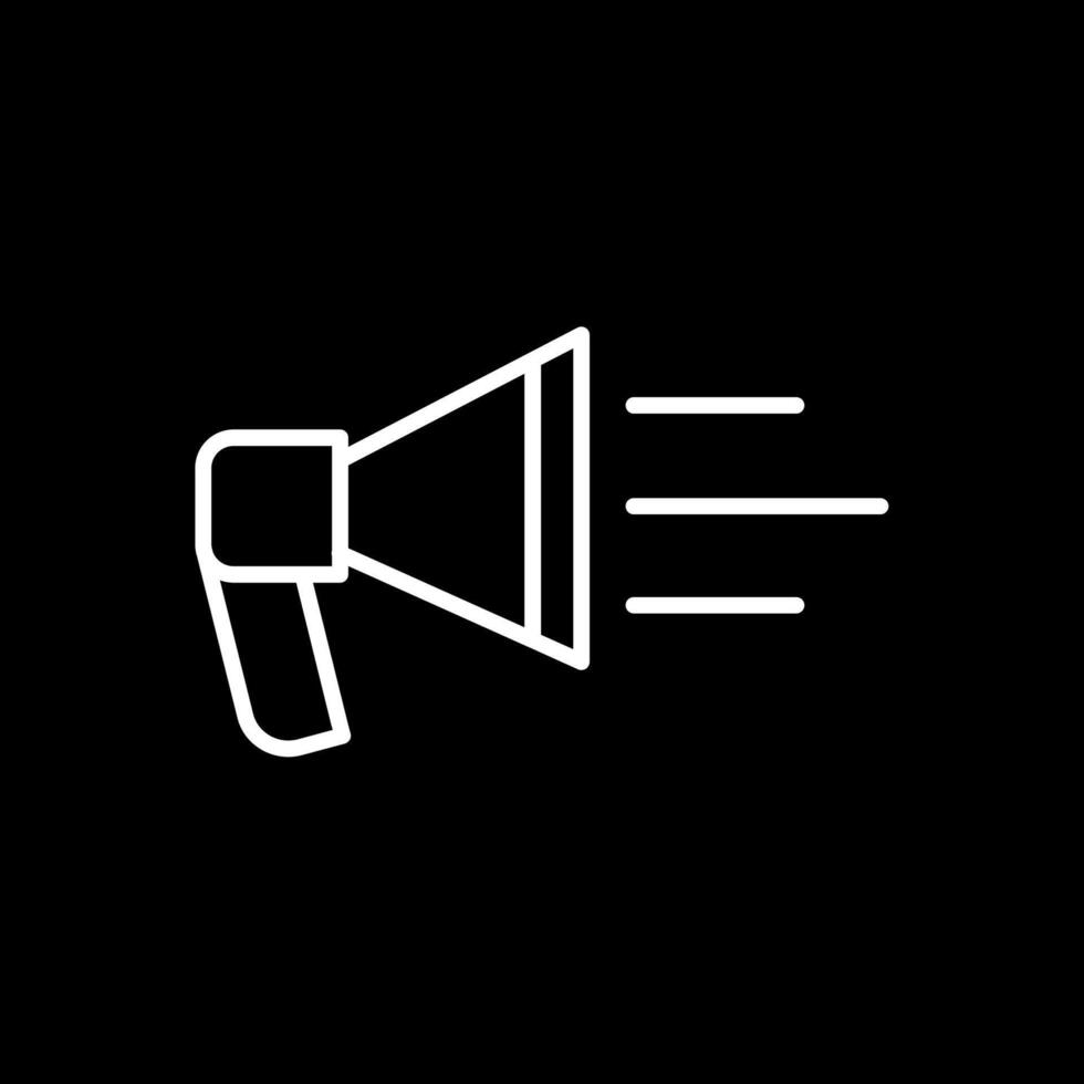Advertisement Line Inverted Icon Design vector