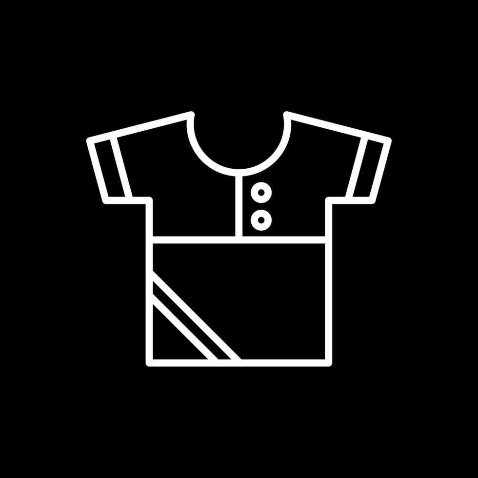 Shirt Line Inverted Icon Design vector