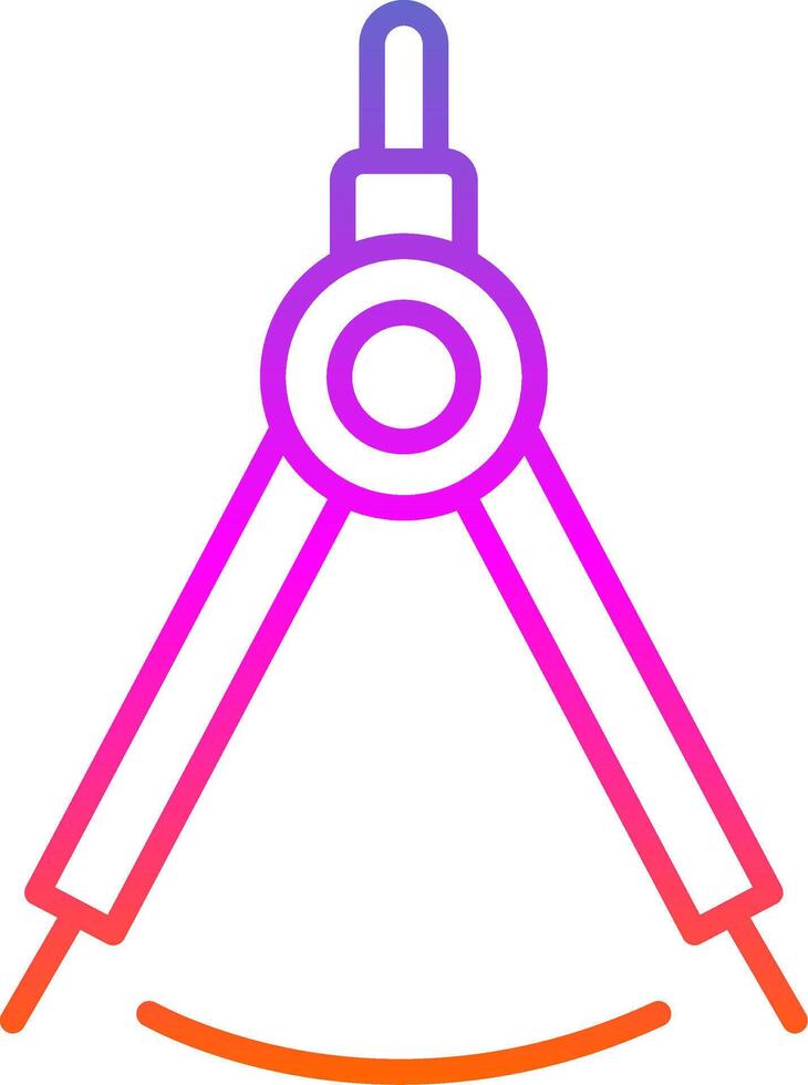 Dividers Line Gradient Icon Design vector
