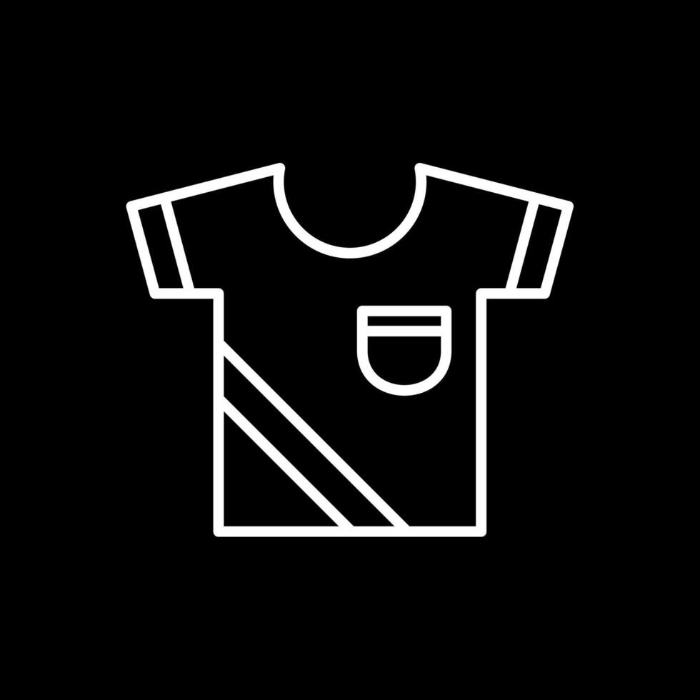 Shirt Line Inverted Icon Design vector