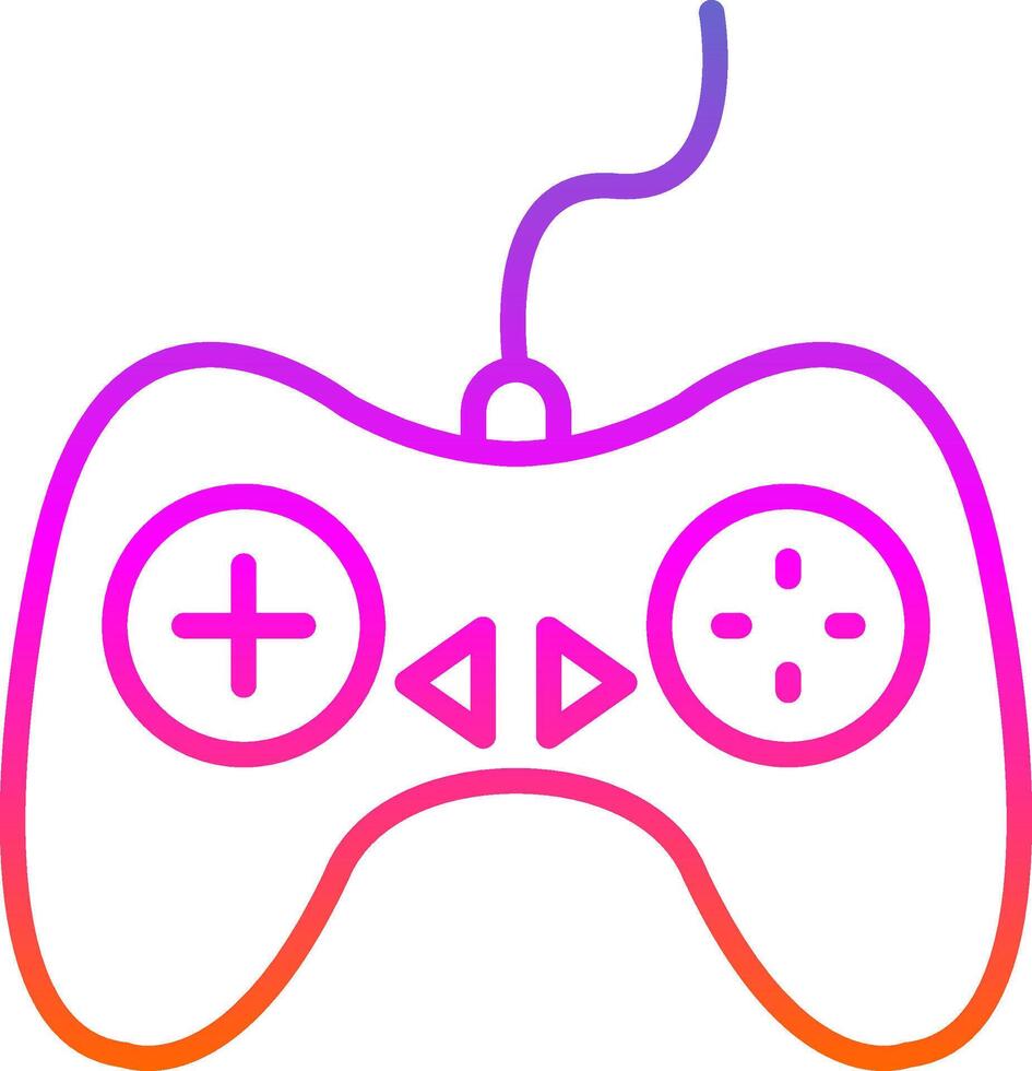 Controller Line Gradient Icon Design vector