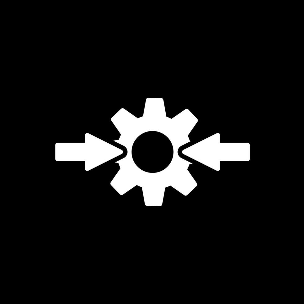 Integeation Glyph Inverted Icon Design vector