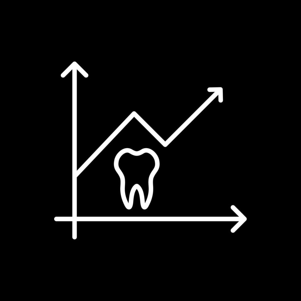 Stats Line Inverted Icon Design vector