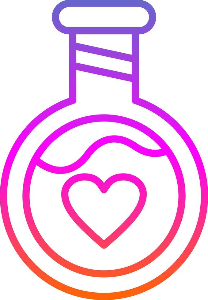 Potion Line Gradient Icon Design vector