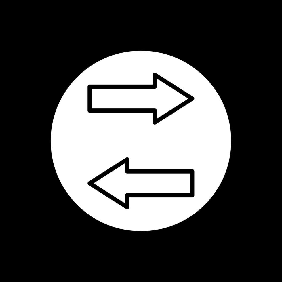 Database Transfer Glyph Inverted Icon Design vector
