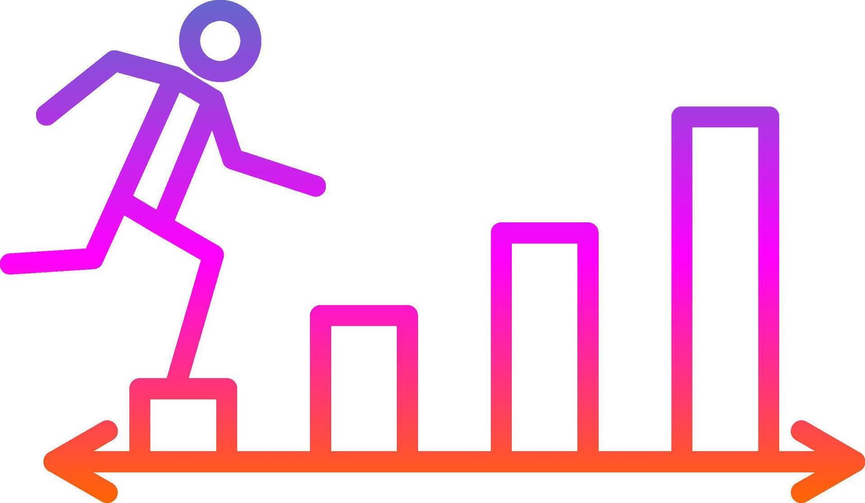Commerce Career Line Gradient Icon Design vector