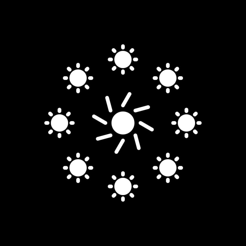 Lights Glyph Inverted Icon Design vector