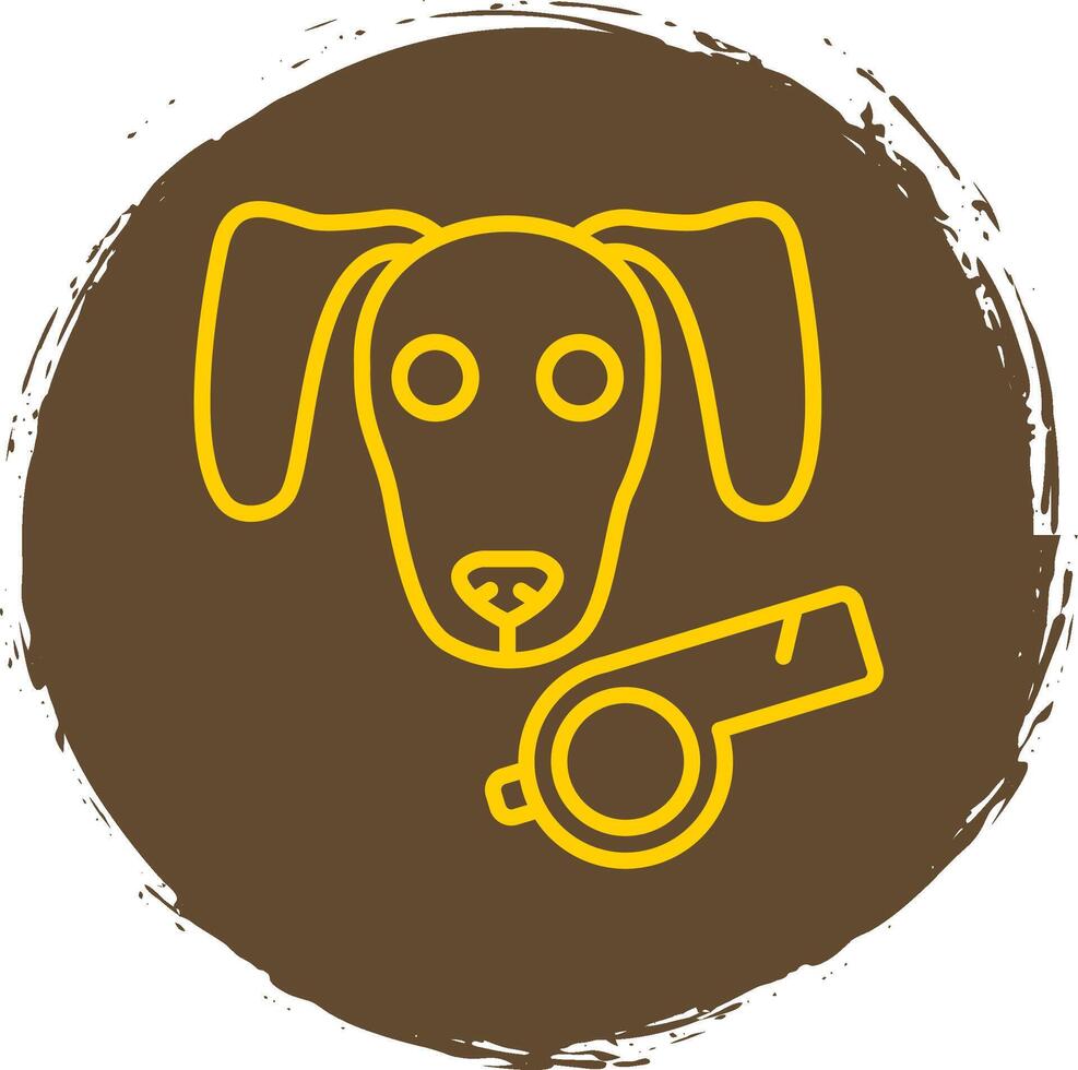 Dog Line Gradient Icon Design vector