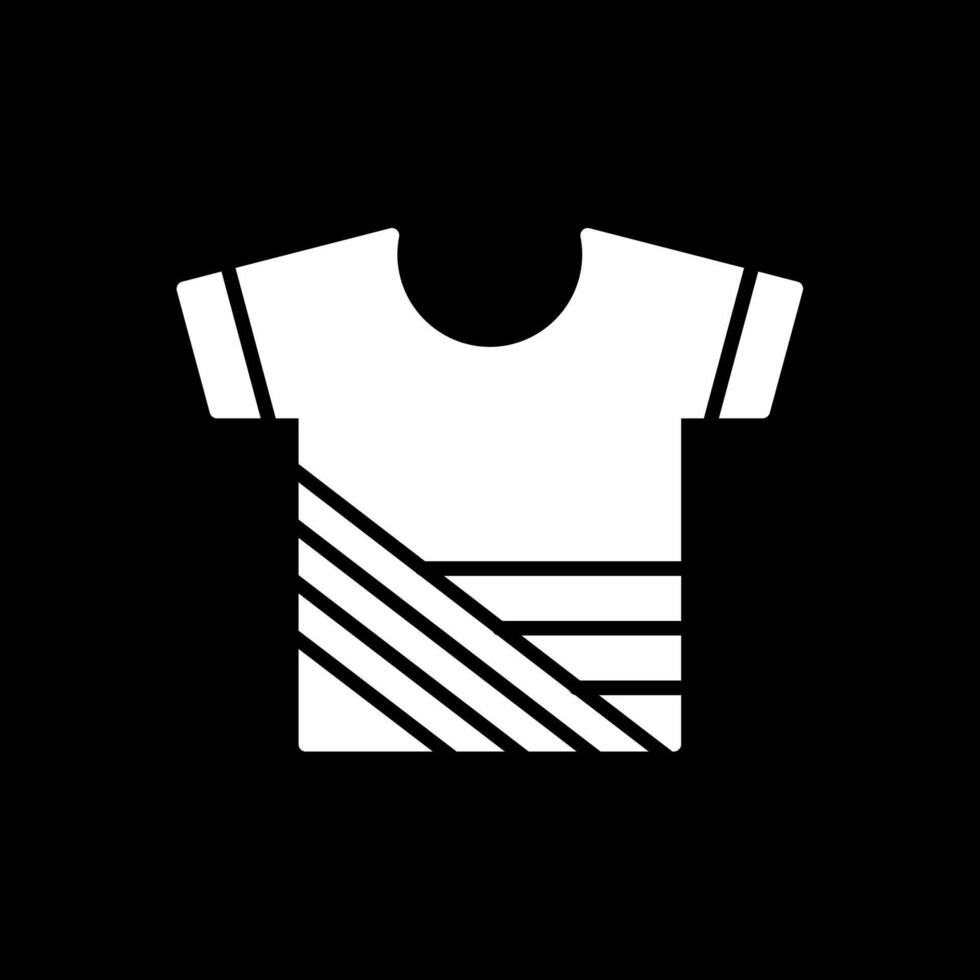 Shirt Glyph Inverted Icon Design vector