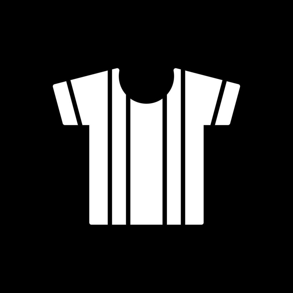 Shirt Glyph Inverted Icon Design vector