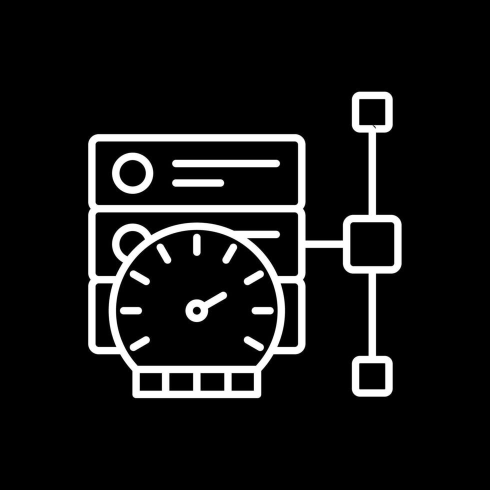 Performance Line Inverted Icon Design vector