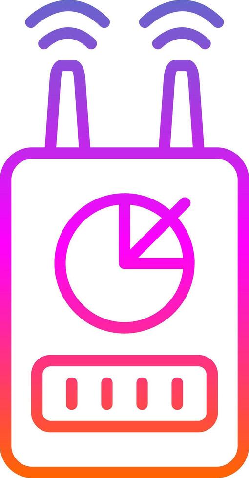 Device Line Gradient Icon Design vector