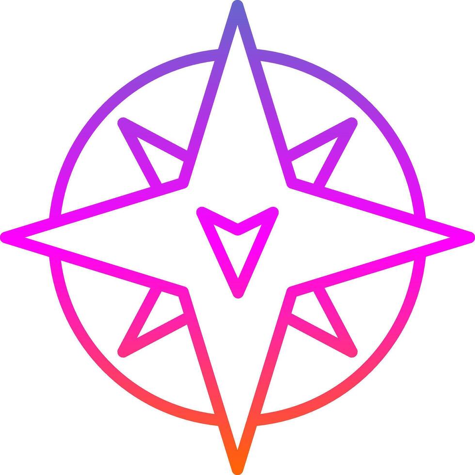 South Line Gradient Icon Design vector