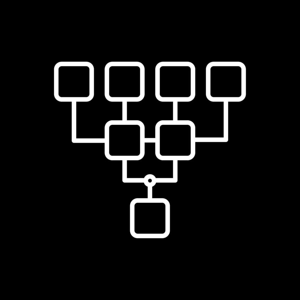 Structure Line Inverted Icon Design vector