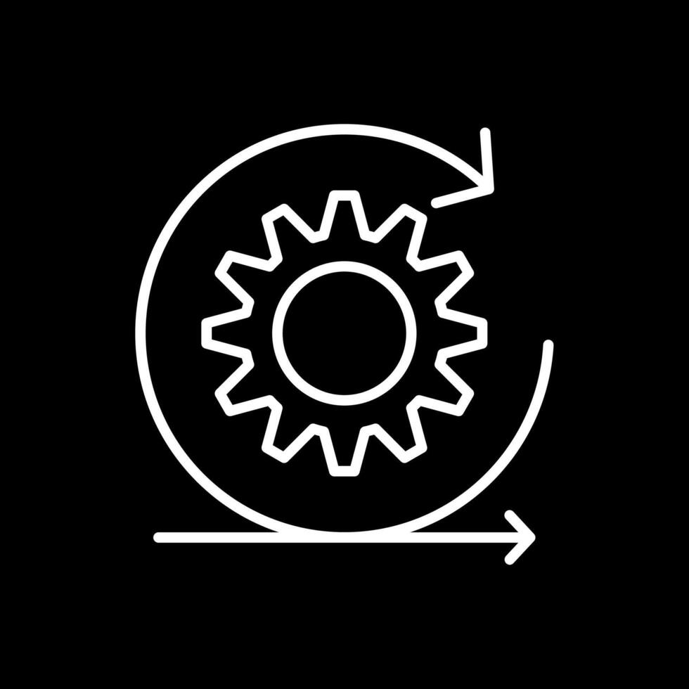 Scrum Line Inverted Icon Design vector