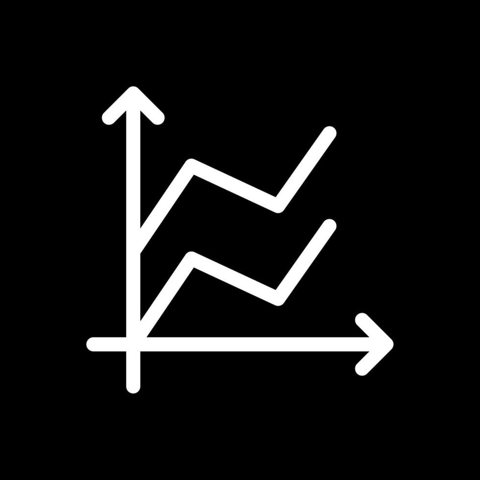 Area Graph Glyph Inverted Icon Design vector