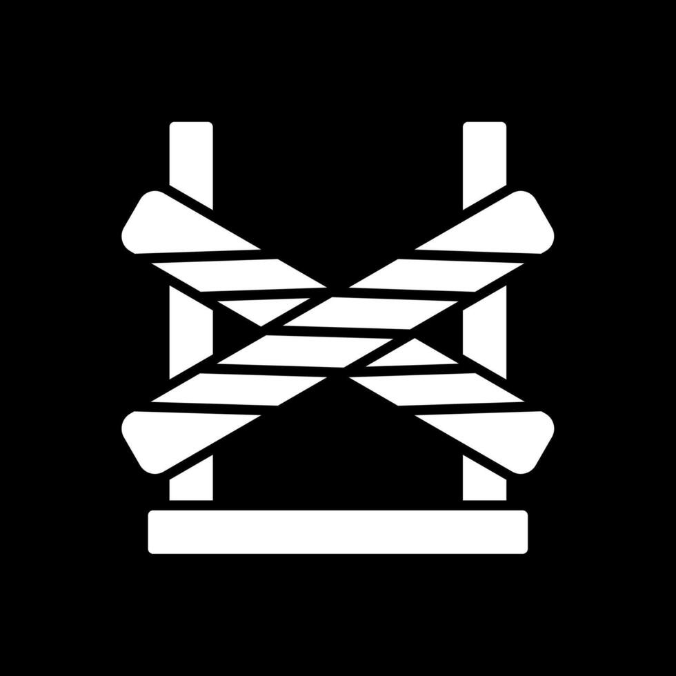 Crime Scene Glyph Inverted Icon Design vector