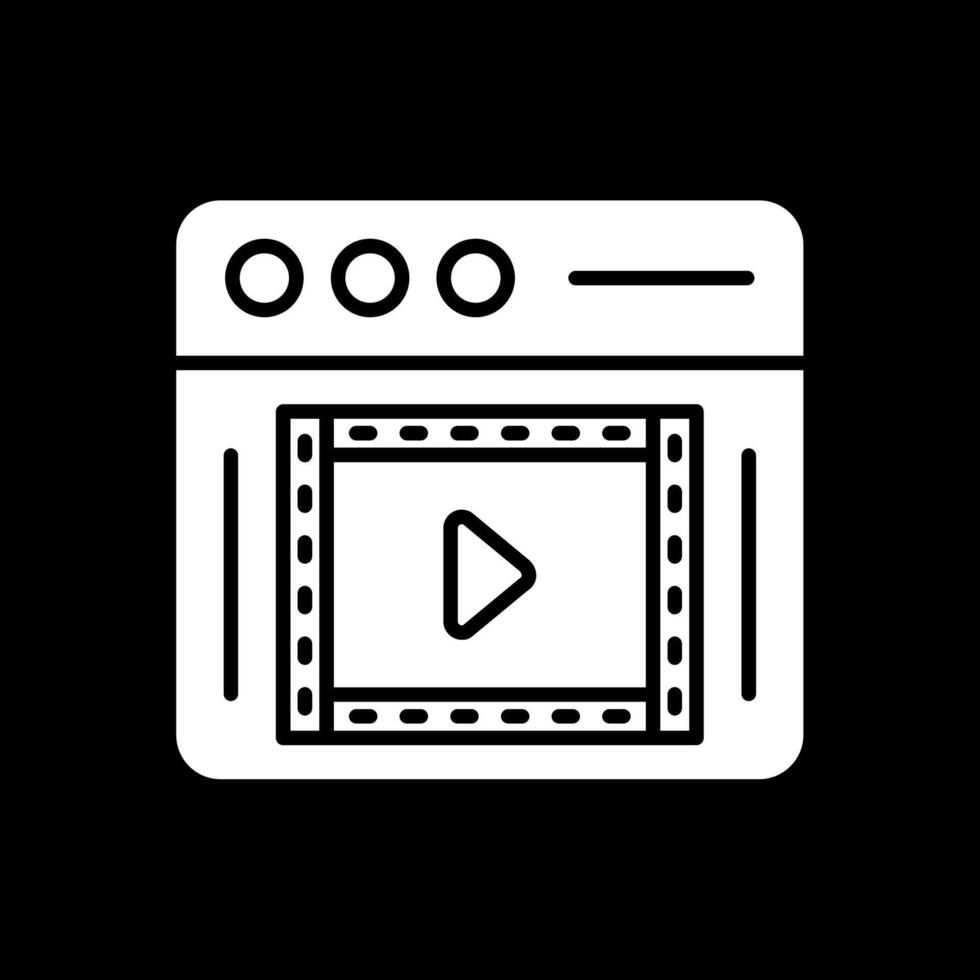 Editing Glyph Inverted Icon Design vector